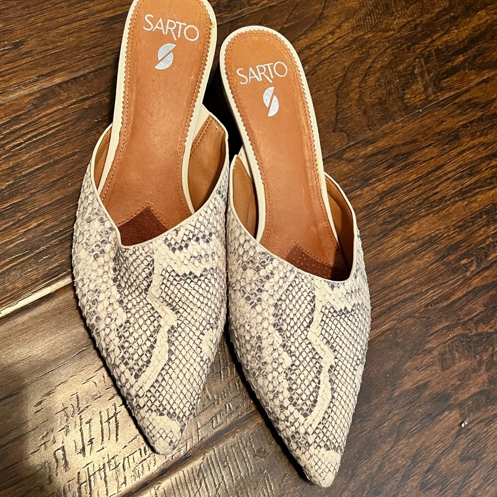 Sarto block heel Mules